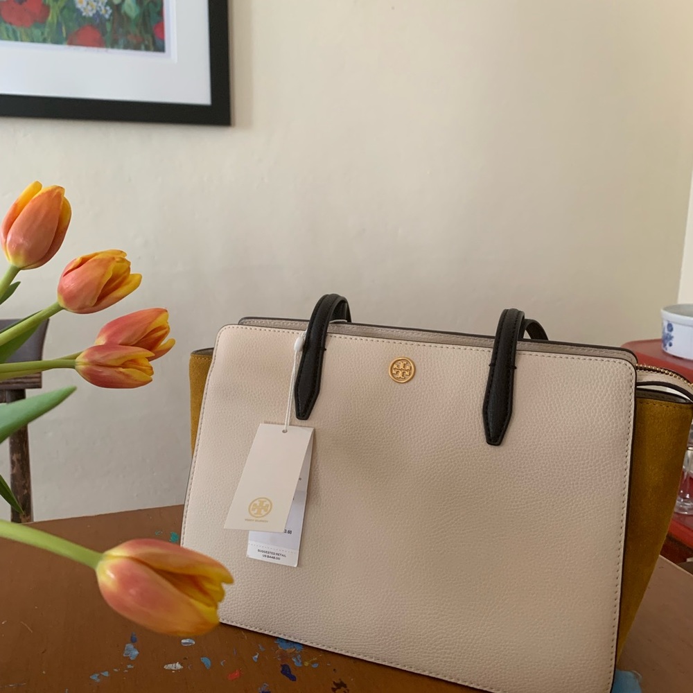 Tori Burch bag - Robinson Color-Block Small Tote.